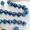 12 Pack: Blue Reconstituted Shell Round Beads, 6mm by Bead Landing™